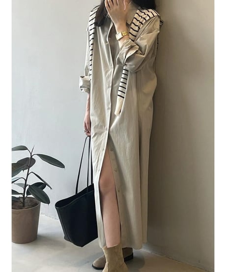 light split dress / 3color　hm2536