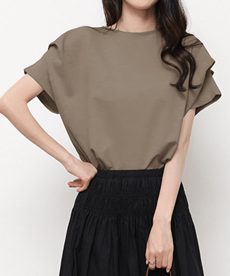 border cotton top / 8color　hm2956