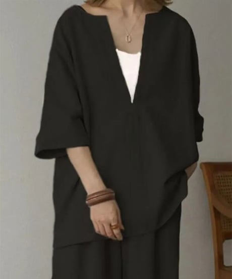 《即納》tops pants set up / 2color　hm1486