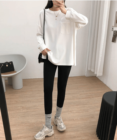 pocket long t-shirt / 3color　hm1425