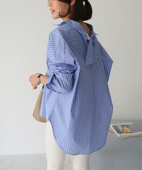 back ribbon shirt / 2color　hm2142