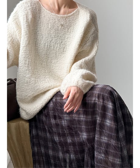 《即納》soft oversized knit / 2color　hm2730