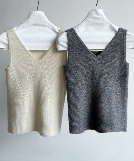 design knit top set / 2color　hm1824