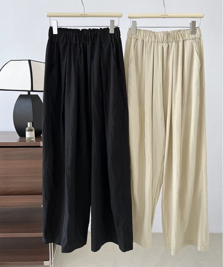 washer wide pants / 2color　hm1669