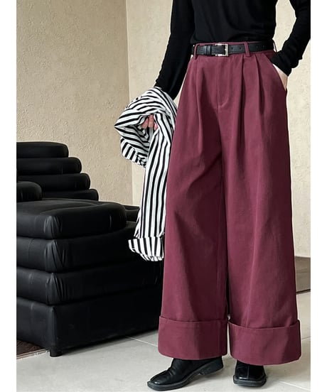 neutral wide pants / 2color　hm2070