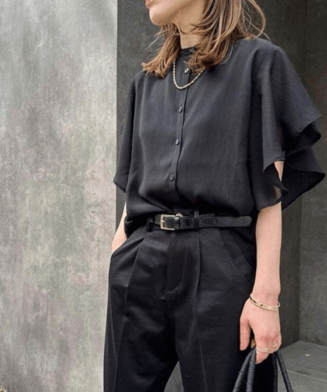 single breast frill shirt　hm1514