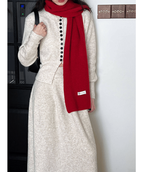 ribbed knit set-up / 3color　hm2755