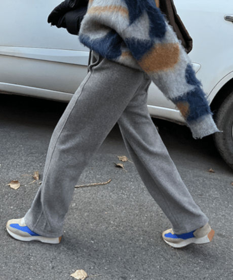 fleece thickened pants / 2color　hm1064