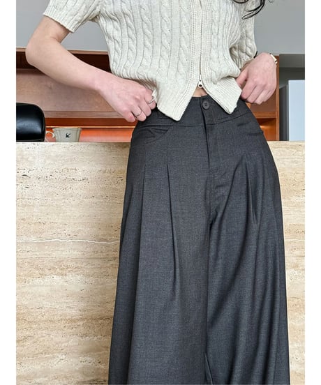 draped wide pants / 2color　hm2050