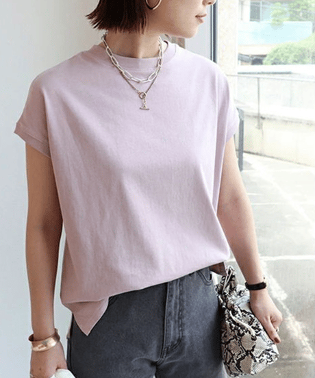 curved cotton top / 7color　hm2957