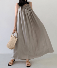 sleeveless loose dress / 3color　hm2923