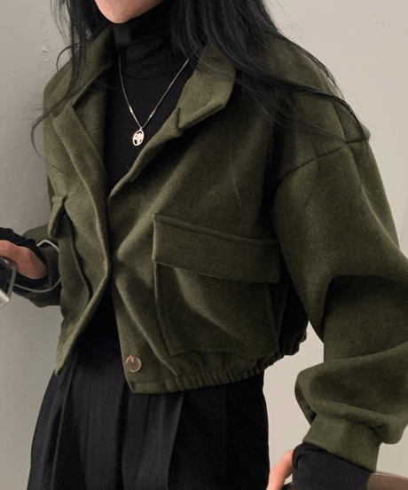 cropped tailored jacket / 4color　hm2750