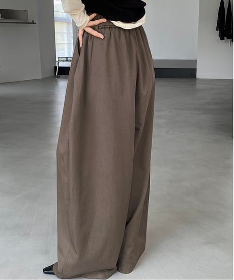 front ribbon pants  / 4color　hm2558