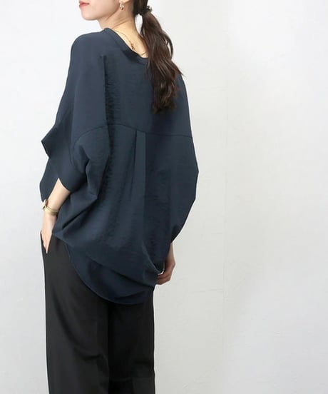 v-neck loose shirt / 8color　hm2893