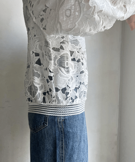 lace short jacket / 2color　hm2968