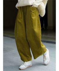 corduroy balloon pants / 3color　hm2736