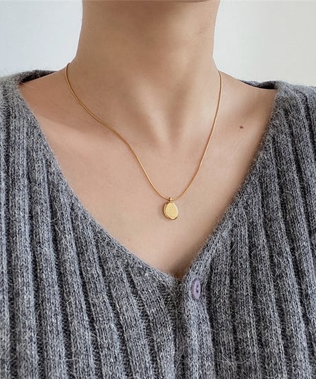 letter plate necklace　hm1231