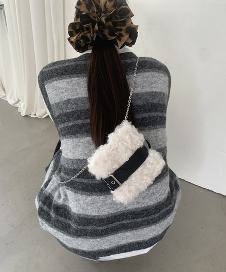 fur mini bag / 2color　hm2758