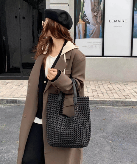 mesh tote bag / 2color　hm2247