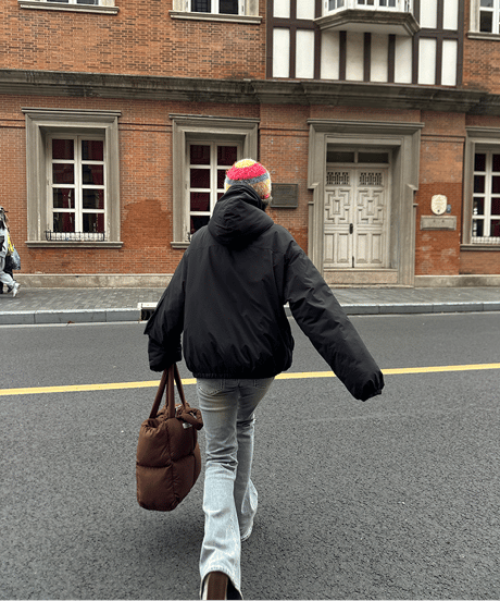 label pullover jacket / 2color　hm1891