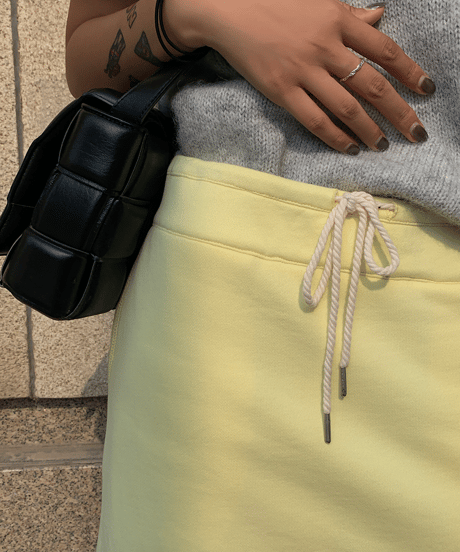 side slit sweat skirt / 2color　hm1293