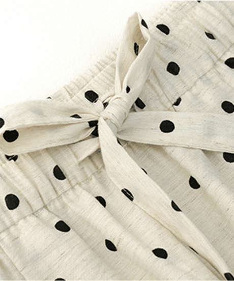 dot wide pants / 3color　hm2892