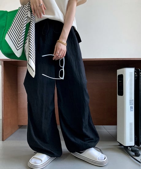 casual wide pants / 2color　hm2061