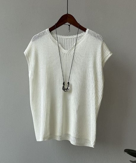 textured knit top / 4color　hm2309