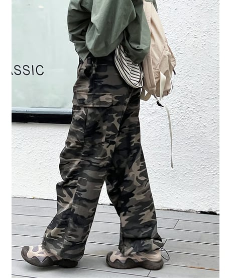 camouflage cargo pants　hm2077