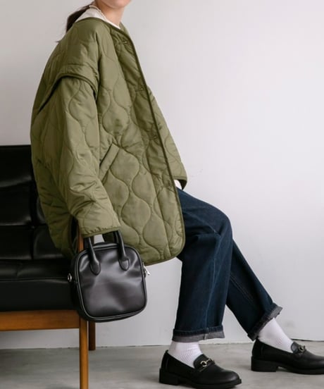 2-way quilted jacket / 3color　hm2688