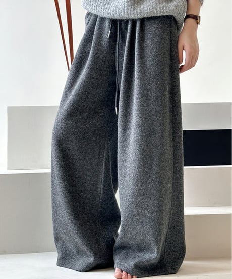 wide leg knit pants / 3color　hm2735