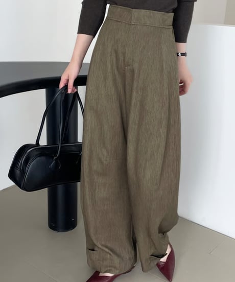 adjustable wide pants / 2color　hm1712
