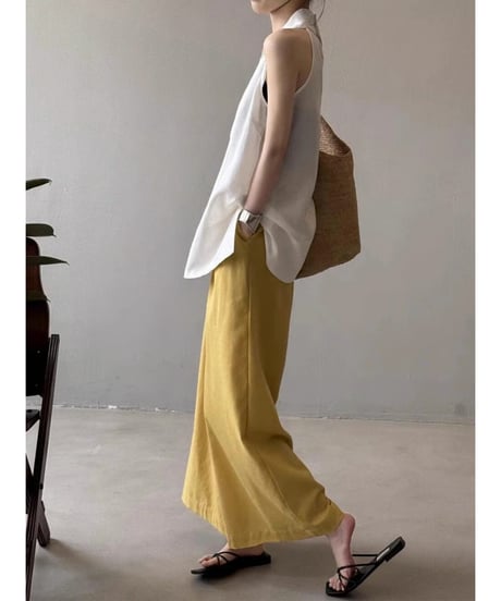 v-neck sleeveless top / 3color　hm2482