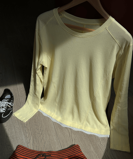hem lace cutsew / 2color　hm1421