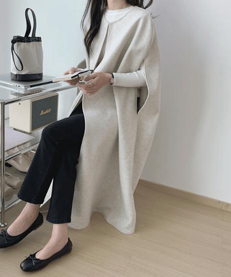 elegant cape coat / 3color　hm2591