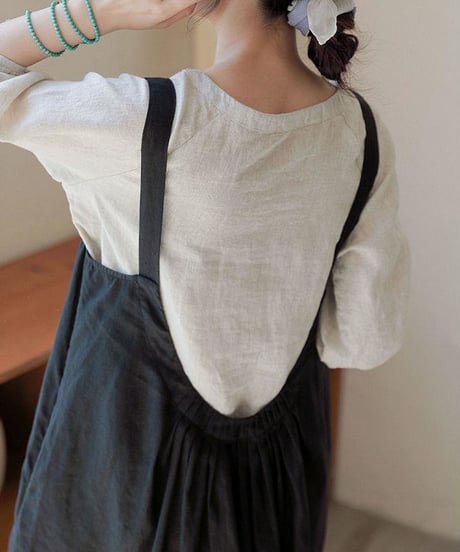 cotton jumperskirt / 2color　hm1470