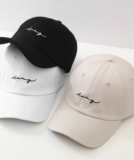 embroidered cap / 4color　hm2134