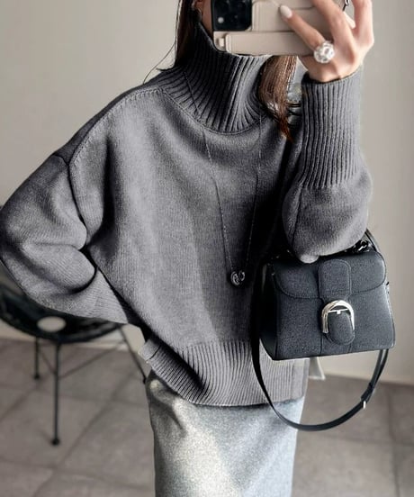 soft turtleneck knit　hm2582