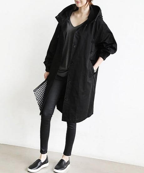 《即納》hoodie spring coat / 5color　hm1990