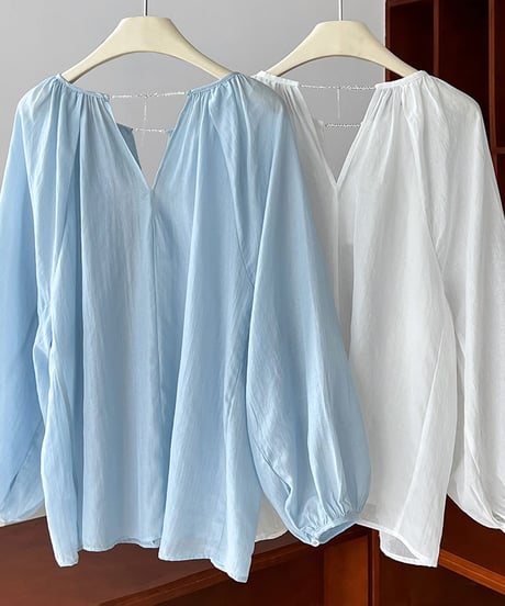 puff sleeve blouse / 2color　hm2063
