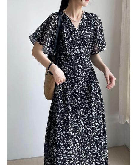 floral flow dress / 2color　hm2409