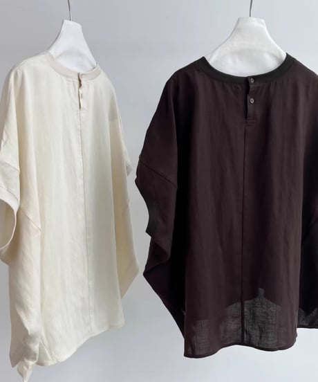linen loose blouse / 2color　hm2942