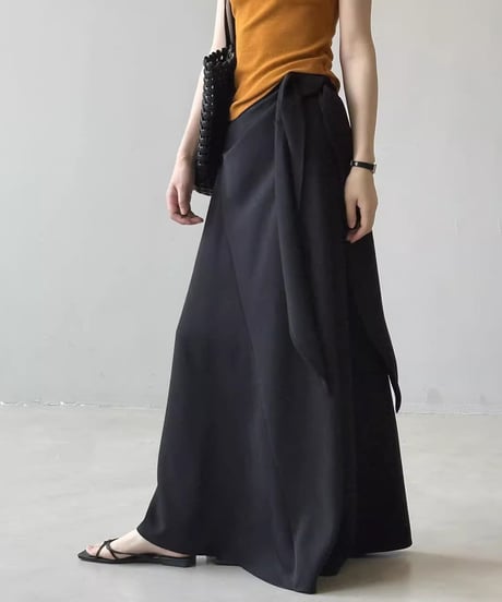 side tie long skirt / 2color　hm2276