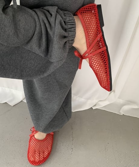 mesh ballerina shoes / 3color　hm2256