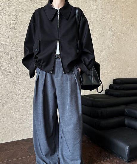retro casual blouson / 2color　hm1652
