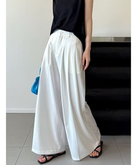 straight wide pants / 3color　hm2234