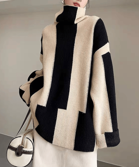 striped design knit　hm1660