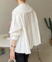 large collar blouse / 2color　hm2852
