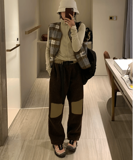 casual fleece pants / 2color　hm1752