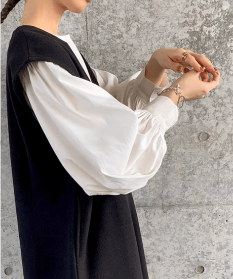 lantern sleeve blouse / 4color　hm2577